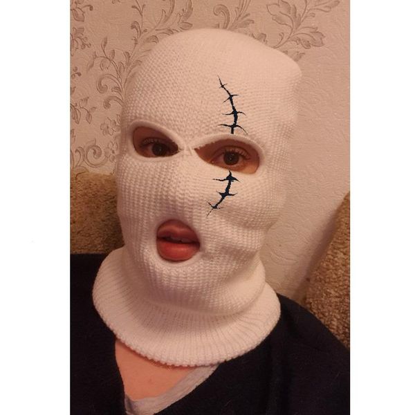 embroidery scar balaclava ski hat knitted face cover ski balaclava headwrap full face cover mask for winter outdoor sports, Blue;gray
embroidery scar balaclava ski hat knitted face cover ski balaclava headwrap full face cover mask for winter outdoor sports, Blue;gray