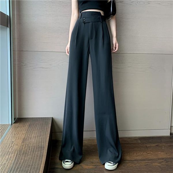 2020 new straight large size casual solid wide leg trousers streetwear suit full-length selling chic loose pant, Black;white
2020 new straight large size casual solid wide leg trousers streetwear suit full-length selling chic loose pant, Black;white