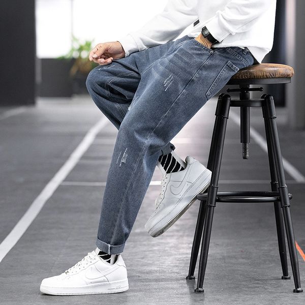 jeans men's autumn 2020 new korean fashion brand loose binding frock harlan casual pants, Black
jeans men's autumn 2020 new korean fashion brand loose binding frock harlan casual pants, Black