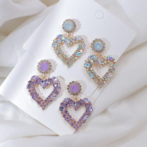 aensoa fashion heart shape rhinestone drop earrings for women bijoux big shiny rhinestone crystal dangle earrings jewelry gifts, Silver
aensoa fashion heart shape rhinestone drop earrings for women bijoux big shiny rhinestone crystal dangle earrings jewelry gifts, Silver