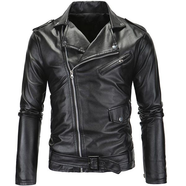 men slim motorcycle faux leather jackets waterproof casual oblique zipper pu leather biker jacket plus size 4xl, Black;brown
men slim motorcycle faux leather jackets waterproof casual oblique zipper pu leather biker jacket plus size 4xl, Black;brown