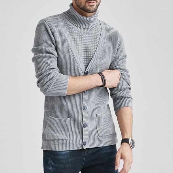 men harajuku casual button pocket sweater coat turtleneck hip hop streetwear patchwork pullover knitted sweater knitwear1, White;black
men harajuku casual button pocket sweater coat turtleneck hip hop streetwear patchwork pullover knitted sweater knitwear1, White;black
