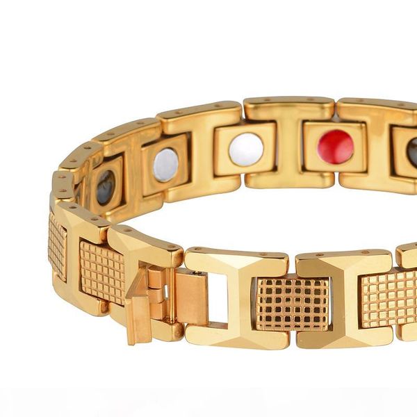 ime mens gold color bracelet health energy germanium 316l stainless steel bio magnetic bracelets bangle for men jewelry y19051002, Golden;silver
ime mens gold color bracelet health energy germanium 316l stainless steel bio magnetic bracelets bangle for men jewelry y19051002, Golden;silver