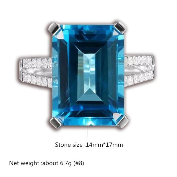 cluster rings buyee 925 sterling silver fashion ring woman big blue crystal stone bride engagement wedding women jewelry, Golden;silver
cluster rings buyee 925 sterling silver fashion ring woman big blue crystal stone bride engagement wedding women jewelry, Golden;silver