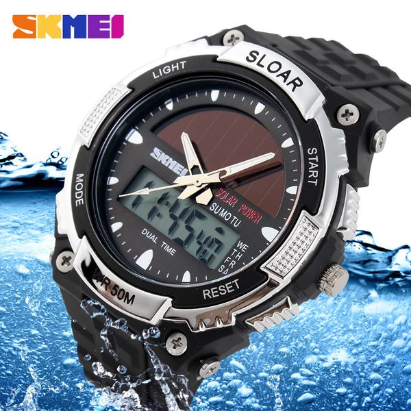 skmei mens fashion solar watch waterproof dual-machine electronic trendy outdoor sports mens watch student watch, Slivery;brown
skmei mens fashion solar watch waterproof dual-machine electronic trendy outdoor sports mens watch student watch, Slivery;brown