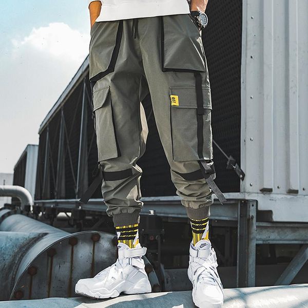spring new men cargo pants cotton polyester hip hop mid drawsring pockets full length men black gray men trousers
spring new men cargo pants cotton polyester hip hop mid drawsring pockets full length men black gray men trousers