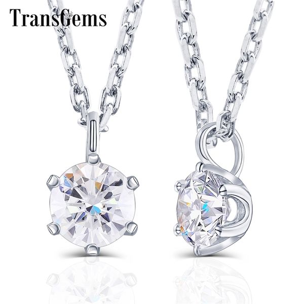 transgems 0.5 ct 5mm lab grown moissanite diamond solitaire slide pendant 14k 585 white gold pendant for women y200620, Silver
transgems 0.5 ct 5mm lab grown moissanite diamond solitaire slide pendant 14k 585 white gold pendant for women y200620, Silver