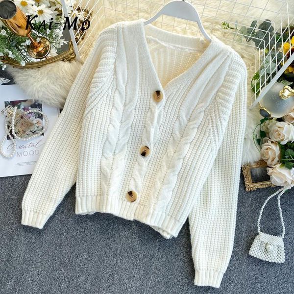kai-mo autumn winter solid elegant women cardigans v-neck knitted women sweaters ladies cardigan long sleeve orange cardigan1, White
kai-mo autumn winter solid elegant women cardigans v-neck knitted women sweaters ladies cardigan long sleeve orange cardigan1, White