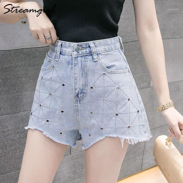 streamgirl summer drilling shorts for women denim wide leg loose short women's summer shorts woman short jeans women casual1, White;black
streamgirl summer drilling shorts for women denim wide leg loose short women's summer shorts woman short jeans women casual1, White;black