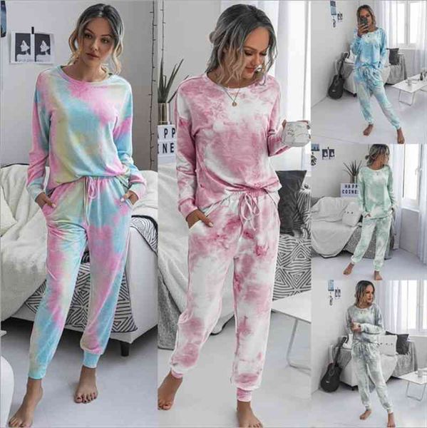 two piece set women tie dye tracksuit woman spring clothes o neck long sleeve and pants lounge wear sets, Gray
two piece set women tie dye tracksuit woman spring clothes o neck long sleeve and pants lounge wear sets, Gray