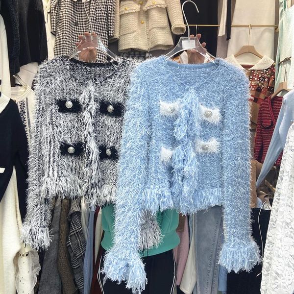 women's knits & tees tassel knitted cardigan coat for women slim fit short sweater trendy 2021 spring lady casual outwears, White
women's knits & tees tassel knitted cardigan coat for women slim fit short sweater trendy 2021 spring lady casual outwears, White