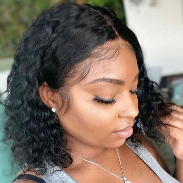 130% curly bob wig 13x4 lace front human hair wigs remy brazilian for women pre pluck bleached knots, Black;brown
130% curly bob wig 13x4 lace front human hair wigs remy brazilian for women pre pluck bleached knots, Black;brown