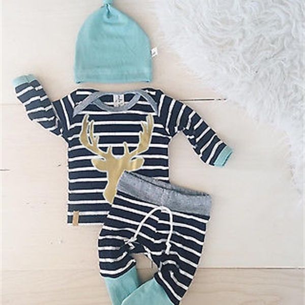 baby boy girl autumn outfit clothes newborn kids t-shirt + blue striped pants trousers+hats 3pcs set y200803, White
baby boy girl autumn outfit clothes newborn kids t-shirt + blue striped pants trousers+hats 3pcs set y200803, White