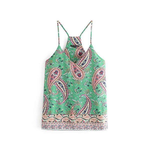 new summer 2019 simple and versatile short national style printed women's suspender top, Black;gray
new summer 2019 simple and versatile short national style printed women's suspender top, Black;gray