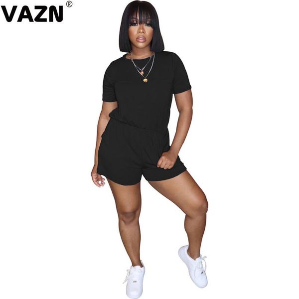 women's jumpsuits & rompers vazn 2021 s energy regular casual daily young solid fashion short sleeve soft high waist elastic women play, Black;white
women's jumpsuits & rompers vazn 2021 s energy regular casual daily young solid fashion short sleeve soft high waist elastic women play, Black;white