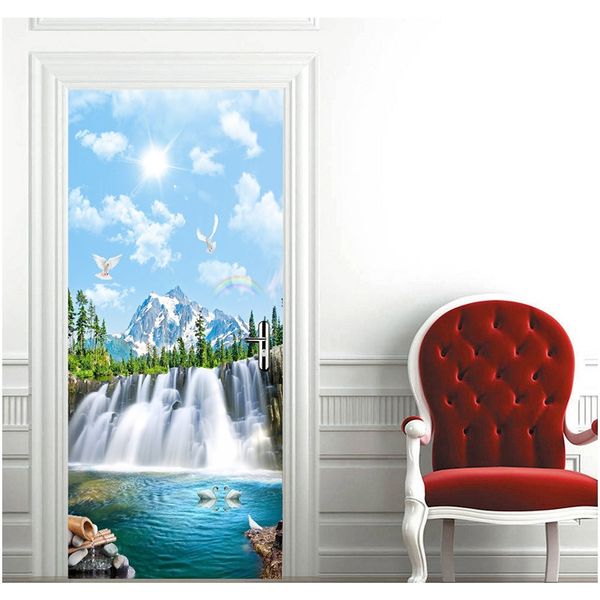 77x200cm 3d двери обои diy искусство для двери самоклеящиеся стены настенные стены виниловые съемные дверные наклейки водопад домашнего деко
77x200cm 3d двери обои diy искусство для двери самоклеящиеся стены настенные стены виниловые съемные дверные наклейки водопад домашнего деко