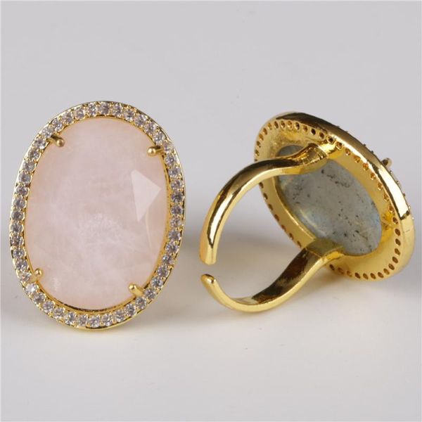 wedding rings oval cut faceted semi precious pale pink rose crystal stone bead charm pave white cz rim cycle open gold ring cuff for women, Slivery;golden
wedding rings oval cut faceted semi precious pale pink rose crystal stone bead charm pave white cz rim cycle open gold ring cuff for women, Slivery;golden