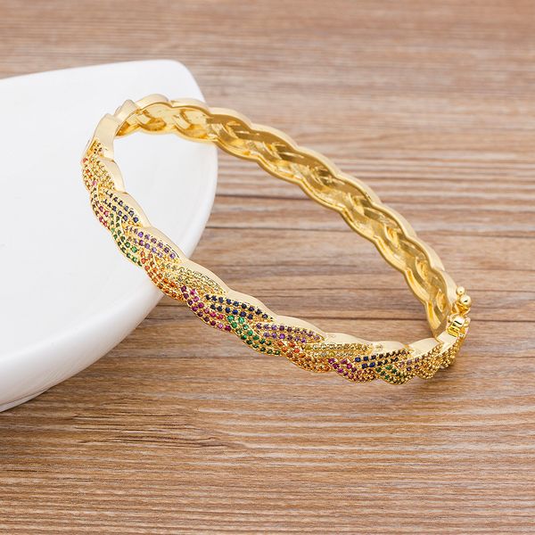 trendy elegant opening cuff bangle & bracelet for women charm gold color crystal rainbow bangles romantic wedding jewelry 201211, Black
trendy elegant opening cuff bangle & bracelet for women charm gold color crystal rainbow bangles romantic wedding jewelry 201211, Black
