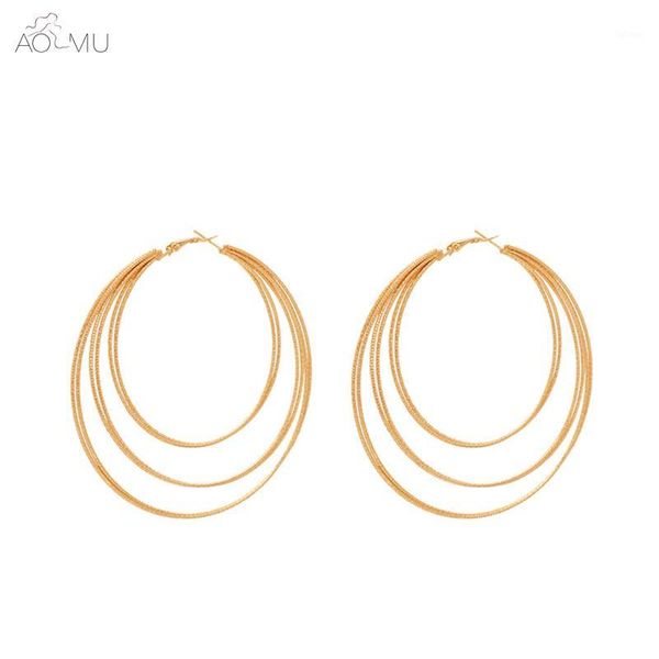 aomu exaggerated fashion metal gold silver multilayer big small hollow round circle loop hoop earrings for women party jewelry1, Golden;silver
aomu exaggerated fashion metal gold silver multilayer big small hollow round circle loop hoop earrings for women party jewelry1, Golden;silver