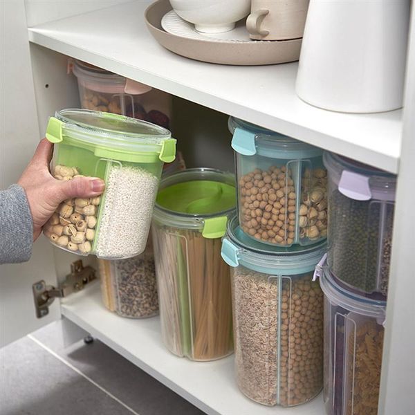 2600ml storage box plastic clear container set with pour lids kitchen storage bottles jars dried grains tank
2600ml storage box plastic clear container set with pour lids kitchen storage bottles jars dried grains tank