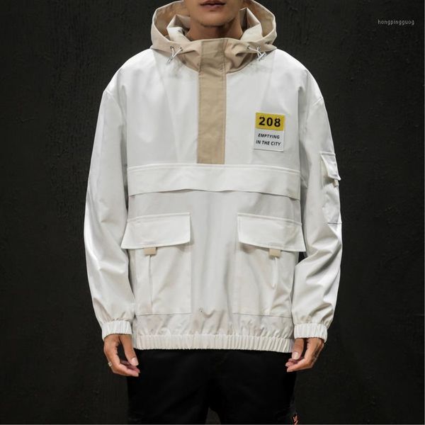 2019 uyuk new autumn/winter japanese loose youth work wear casual patchwork print hooded turtleneck men's jacket hombre1, Black;brown
2019 uyuk new autumn/winter japanese loose youth work wear casual patchwork print hooded turtleneck men's jacket hombre1, Black;brown