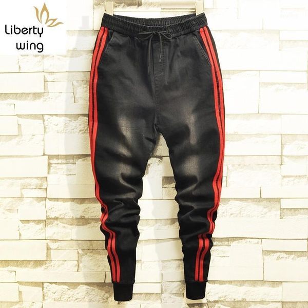 autumn new side striped elastic waist black denim pencil pants men fashion casual slim fit korean jeans male brand clothing1, Blue
autumn new side striped elastic waist black denim pencil pants men fashion casual slim fit korean jeans male brand clothing1, Blue