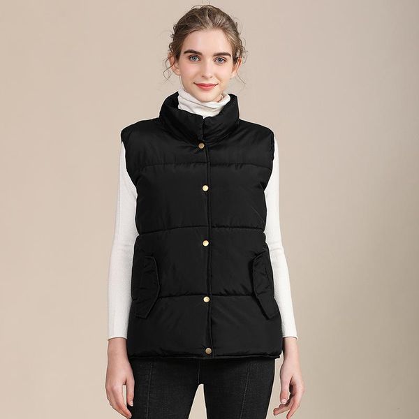 women's down & parkas women style cotton vest autumn and winter jacket ladies, Black 
women's down & parkas women style cotton vest autumn and winter jacket ladies, Black