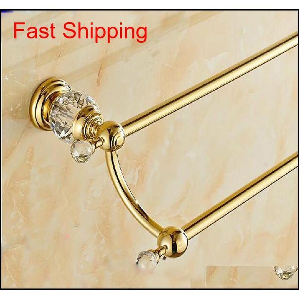 wholdsale and retail golden brass bathroom towel rack holder dual towel bars w/ crystal hangers solid b qylaer toys2010
wholdsale and retail golden brass bathroom towel rack holder dual towel bars w/ crystal hangers solid b qylaer toys2010