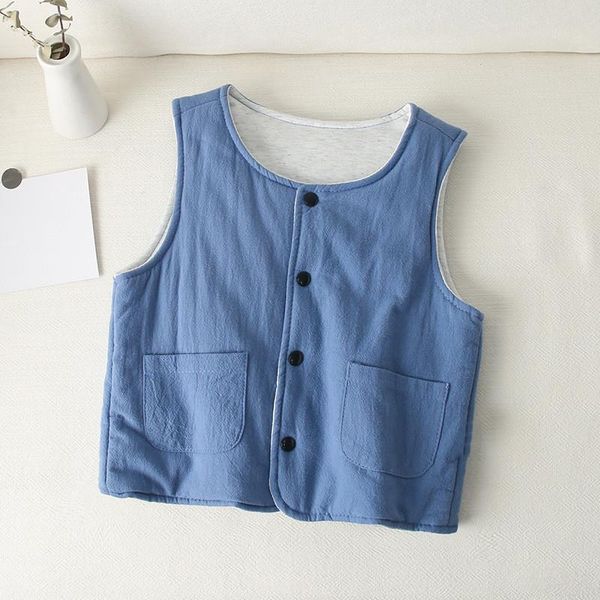 new autumn and winter children's padded vest baby girl clothes boys clothes solid color round neck single-breasted warm vest, Camo
new autumn and winter children's padded vest baby girl clothes boys clothes solid color round neck single-breasted warm vest, Camo