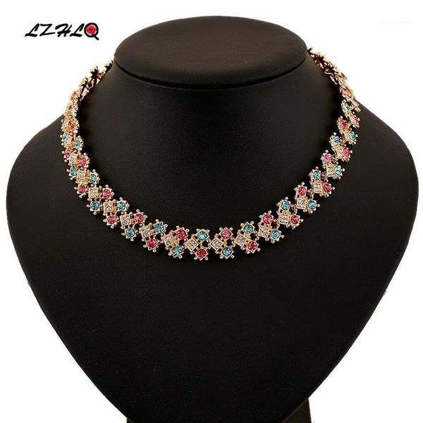 brand women cute crystal choker necklaces vintage coloured rhinestone torques fashion metal hollow clavicle chain jewelry1, Golden;silver
brand women cute crystal choker necklaces vintage coloured rhinestone torques fashion metal hollow clavicle chain jewelry1, Golden;silver
