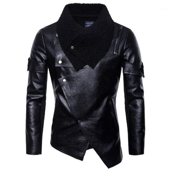 xiu luo 2019 new personality leather jacket men autumn fashion punk leather jacket casual motorcycle1, Black
xiu luo 2019 new personality leather jacket men autumn fashion punk leather jacket casual motorcycle1, Black