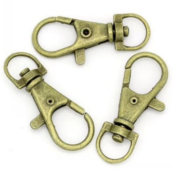 key 100pcs bronze plated lobster swivel clasps for ring key accessories 33x13mm, Slivery;golden
key 100pcs bronze plated lobster swivel clasps for ring key accessories 33x13mm, Slivery;golden