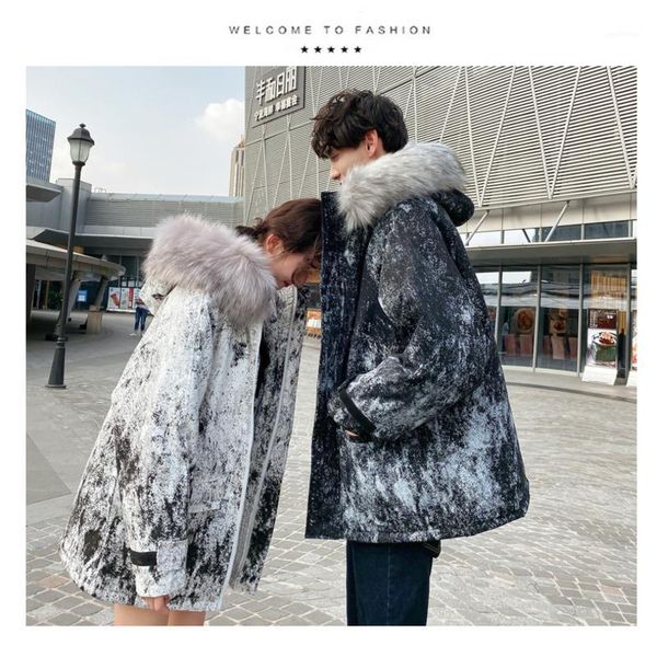 winter camo down jacket men's warm thick fashion parka men army wind collar hooded coat man wild loose cotton couple jacket1, Black
winter camo down jacket men's warm thick fashion parka men army wind collar hooded coat man wild loose cotton couple jacket1, Black