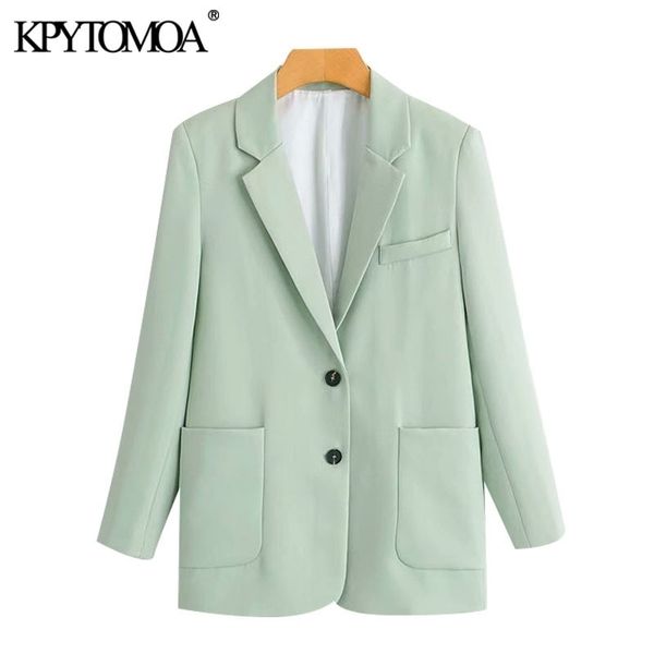 kpytomoa women fashion office wear single breasted blazers coat vintage long sleeve pockets female outerwear chic 201201, White;black
kpytomoa women fashion office wear single breasted blazers coat vintage long sleeve pockets female outerwear chic 201201, White;black
