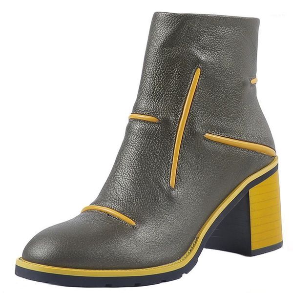 2020 new arrival fashion ankle boots square heels ladies shoes genuine leather women boots round toe mixed colors winter1, Black
2020 new arrival fashion ankle boots square heels ladies shoes genuine leather women boots round toe mixed colors winter1, Black