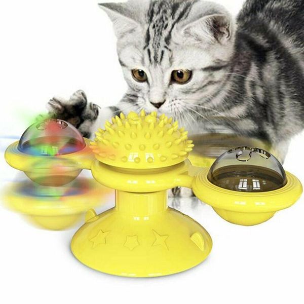 pet toys cat puzzle turning windmill cat toy turntable teasing pet funny toy tickle cats hair brushs play game 
pet toys cat puzzle turning windmill cat toy turntable teasing pet funny toy tickle cats hair brushs play game