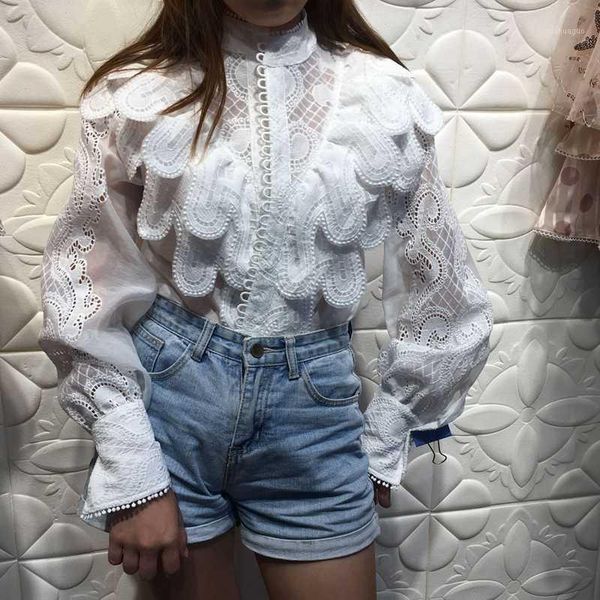2020 new arrivals designer blouse female embroidery ruffle long lantern sleeve white runway women spring shirt1
2020 new arrivals designer blouse female embroidery ruffle long lantern sleeve white runway women spring shirt1