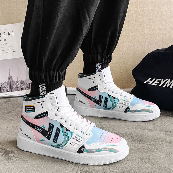 aj men's new spring korean version high trend versatile couple's board student leisure sports dad ti0de shoes, Black
aj men's new spring korean version high trend versatile couple's board student leisure sports dad ti0de shoes, Black