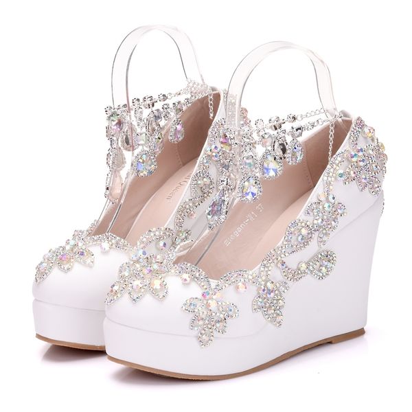 high-heeled shoes, queen crystal wedding shoes with rhinestones, feminine, high heels, platform ymux, Black
high-heeled shoes, queen crystal wedding shoes with rhinestones, feminine, high heels, platform ymux, Black