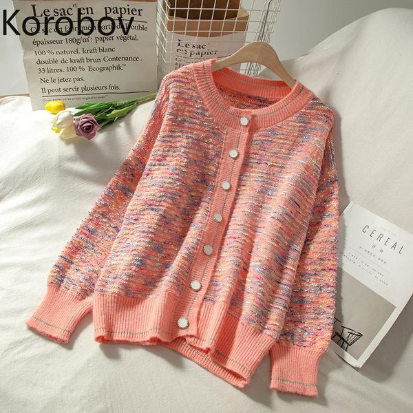 colorful striped women cardigans korean o neck long sleeve single breasted sweaters autumn winter outwear kg-226, White
colorful striped women cardigans korean o neck long sleeve single breasted sweaters autumn winter outwear kg-226, White