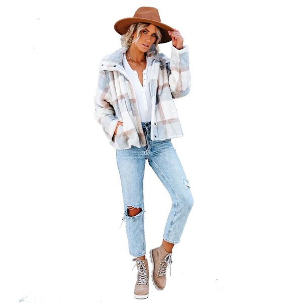 women's jackets 2021 fashion autumn winter clothes women faux fur short coat, Black;brown
women's jackets 2021 fashion autumn winter clothes women faux fur short coat, Black;brown