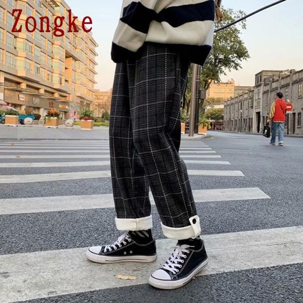 zongke 2021 new plaid harem pants men trousers casual joggers sweatpants men pants hip hop streetwear male plus size m-2xl, Black
zongke 2021 new plaid harem pants men trousers casual joggers sweatpants men pants hip hop streetwear male plus size m-2xl, Black