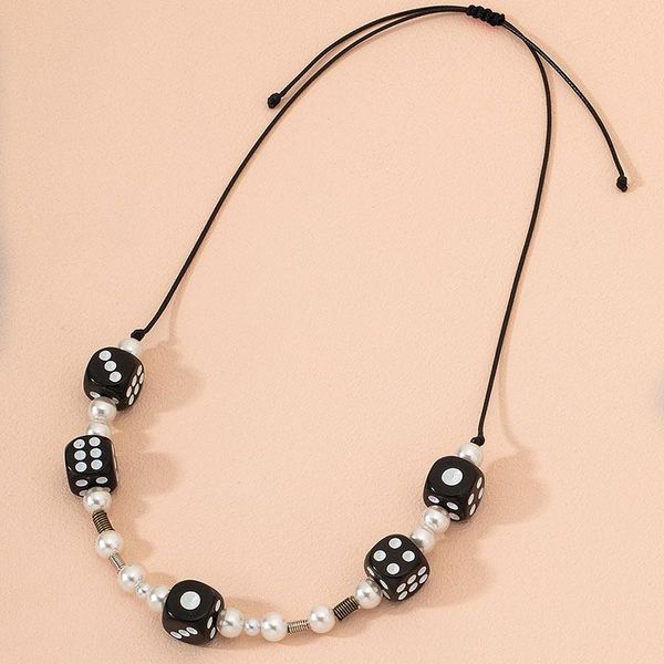 2021 ins black cord handmade beads dices hip-hop rock choker necklaces trendy korean fashion chic party jewelry, Golden;silver
2021 ins black cord handmade beads dices hip-hop rock choker necklaces trendy korean fashion chic party jewelry, Golden;silver