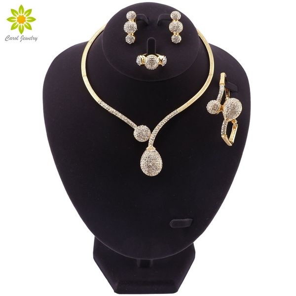 luxury african beads jewelry set bridal gift gold color necklace set nigerian wedding dubai jewelry sets design accessories 201222, Slivery;crystal
luxury african beads jewelry set bridal gift gold color necklace set nigerian wedding dubai jewelry sets design accessories 201222, Slivery;crystal