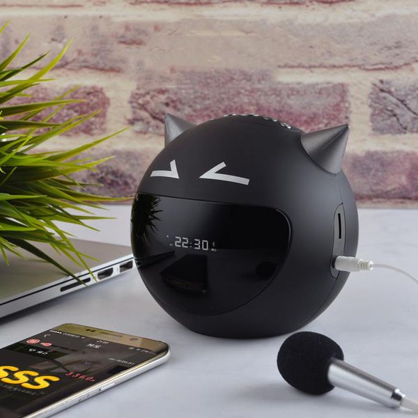 wireless bluetooth speaker portable mini demon speaker with microphone fm karaoke multifunctional clock alarm
wireless bluetooth speaker portable mini demon speaker with microphone fm karaoke multifunctional clock alarm