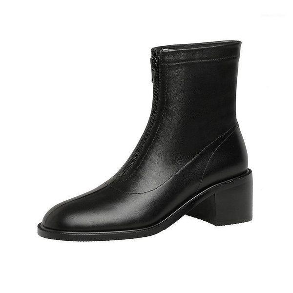 boots 2021 brand women ankle woman thick heeled zipper genuine leather motorcycle autumn winter1, Black
boots 2021 brand women ankle woman thick heeled zipper genuine leather motorcycle autumn winter1, Black