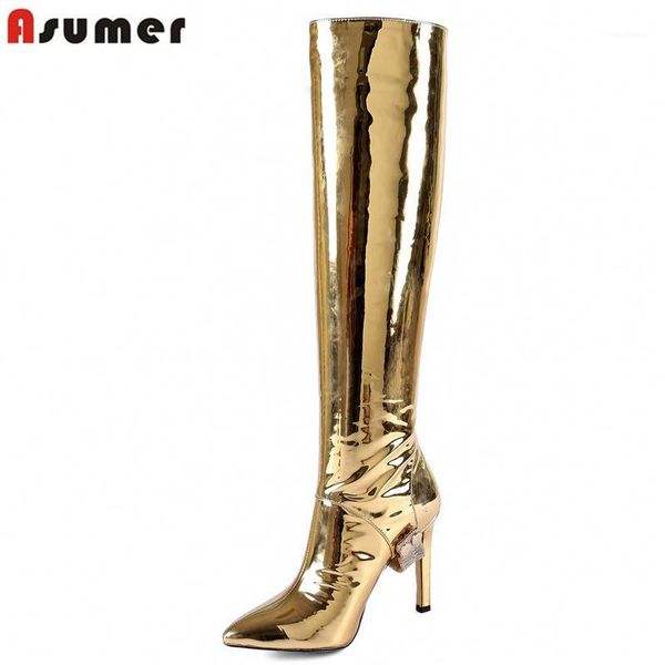 asumer 2020 new gold fashion women boots pointed toe stilettos high heels autumn winter knee high boots ladies fashion shoes1, Black
asumer 2020 new gold fashion women boots pointed toe stilettos high heels autumn winter knee high boots ladies fashion shoes1, Black