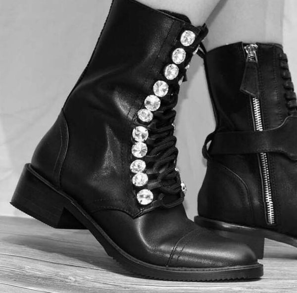 style ladies punk bling rhinestone ankle black side zipper lace up martin cow leather boots u4fm
style ladies punk bling rhinestone ankle black side zipper lace up martin cow leather boots u4fm