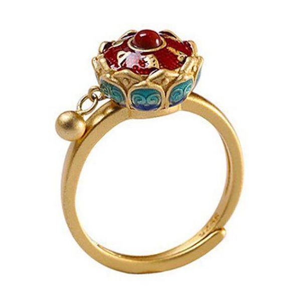 new 925 silver new enamel non inlaid ring chinese style retro elegant charm women's jewelry, Golden;silver
new 925 silver new enamel non inlaid ring chinese style retro elegant charm women's jewelry, Golden;silver