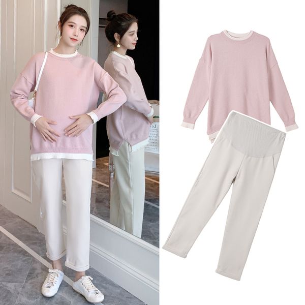 pregnant women's clothes fashion small fragrance air net red long sleeve knitwear pullover sweater autumn and winter, White
pregnant women's clothes fashion small fragrance air net red long sleeve knitwear pullover sweater autumn and winter, White